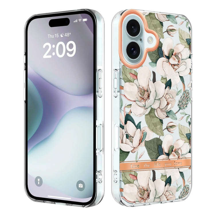 Flowers and Plants Series IMD TPU Phone Case, For iPhone 16 Pro Max, For iPhone 16 Pro, For iPhon...