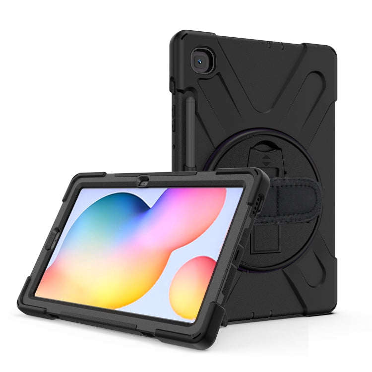 Shockproof Colorful Silicone + PC Protective Case with Holder & Shoulder Strap & Hand Strap & Pen...