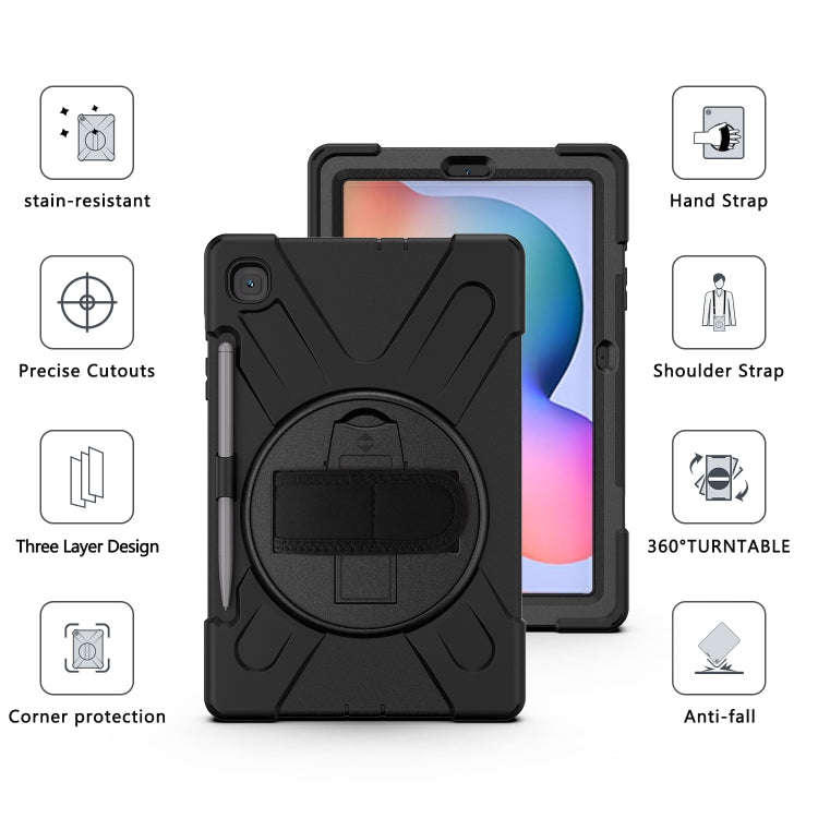 Shockproof Colorful Silicone + PC Protective Case with Holder & Shoulder Strap & Hand Strap & Pen...