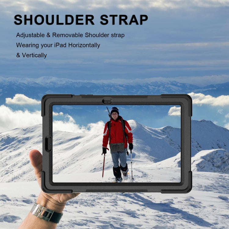 Shockproof Colorful Silicone + PC Protective Case with Holder & Shoulder Strap & Hand Strap & Pen...
