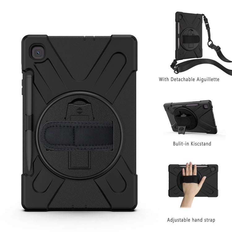 Shockproof Colorful Silicone + PC Protective Case with Holder & Shoulder Strap & Hand Strap & Pen...