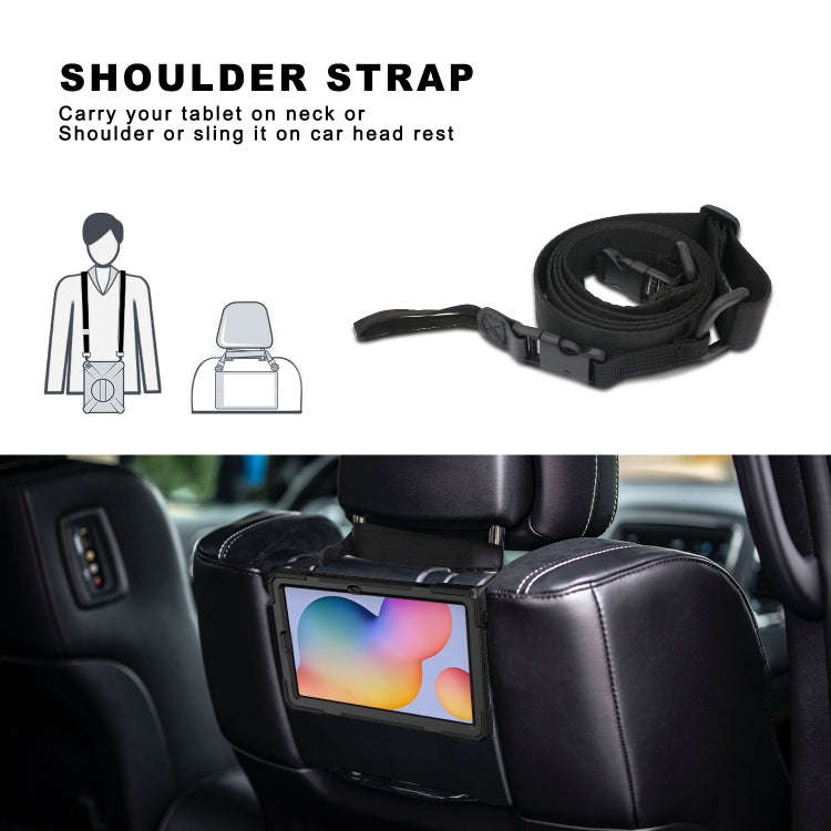 Shockproof Colorful Silicone + PC Protective Case with Holder & Shoulder Strap & Hand Strap & Pen...