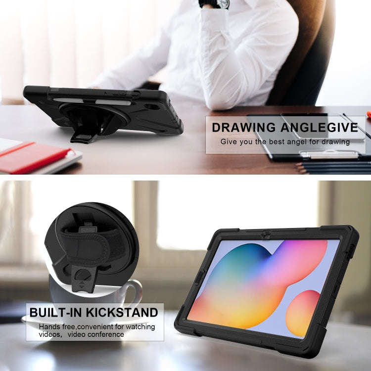 Shockproof Colorful Silicone + PC Protective Case with Holder & Shoulder Strap & Hand Strap & Pen...