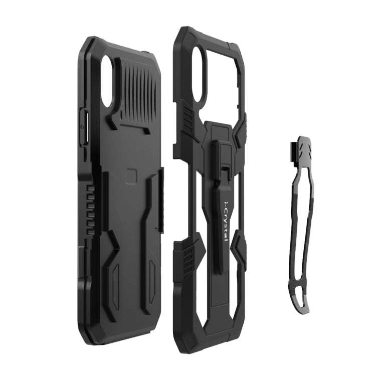 Machine Armor Warrior Shockproof PC + TPU Protective Case, For iPhone X / XS, For iPhone XR, For ...