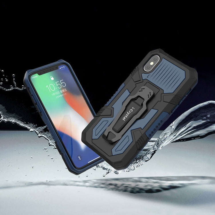 Machine Armor Warrior Shockproof PC + TPU Protective Case, For iPhone X / XS, For iPhone XR, For ...