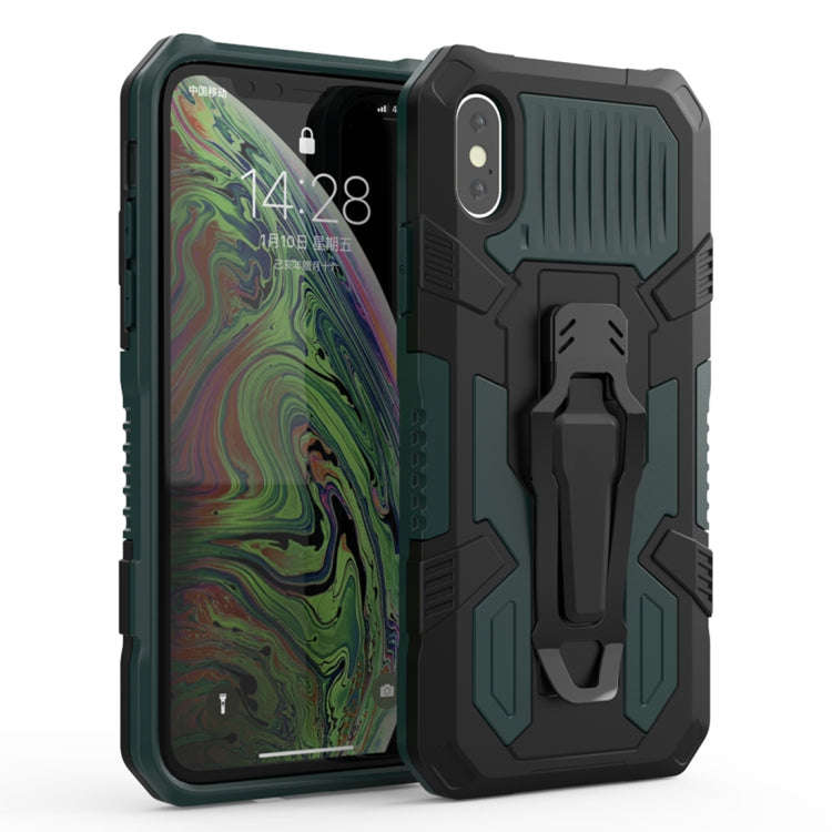 Machine Armor Warrior Shockproof PC + TPU Protective Case, For iPhone X / XS, For iPhone XR, For ...