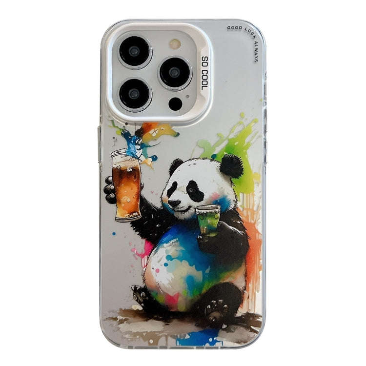 Animal Pattern Oil Painting Series PC + TPU Phone Case, For iPhone 15 Pro