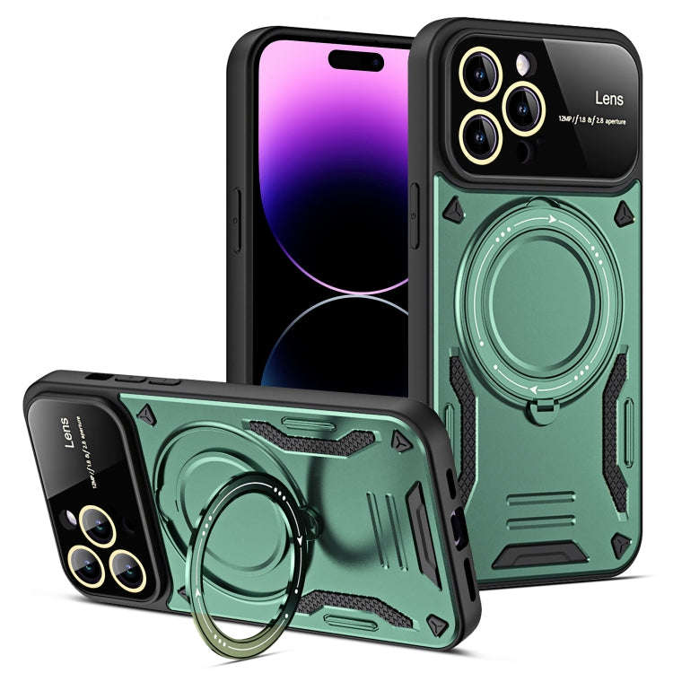 Large Window MagSafe Holder Phone Case, For iPhone 14 Plus, For iPhone 14, For iPhone 14 Pro, For...