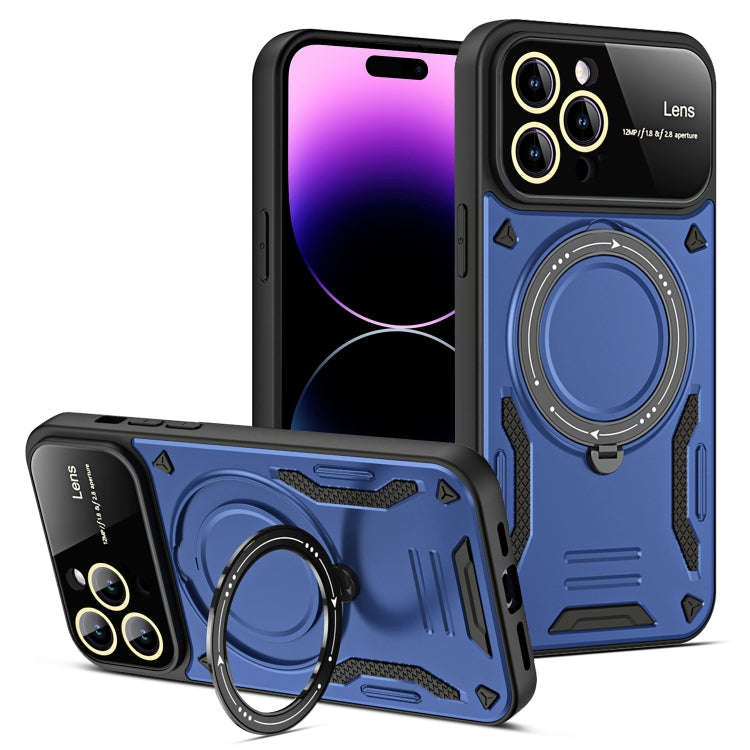 Large Window MagSafe Holder Phone Case, For iPhone 14 Plus, For iPhone 14, For iPhone 14 Pro, For...