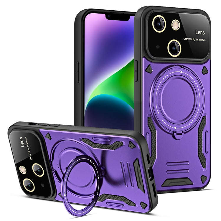 Large Window MagSafe Holder Phone Case, For iPhone 14 Plus, For iPhone 14, For iPhone 14 Pro, For...