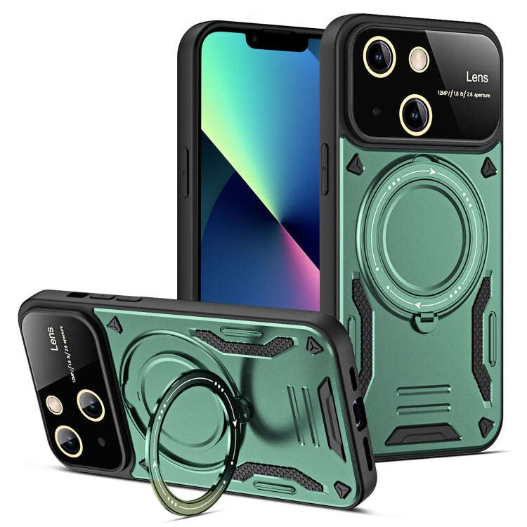 Large Window MagSafe Holder Phone Case, For iPhone 14 Plus, For iPhone 14, For iPhone 14 Pro, For...