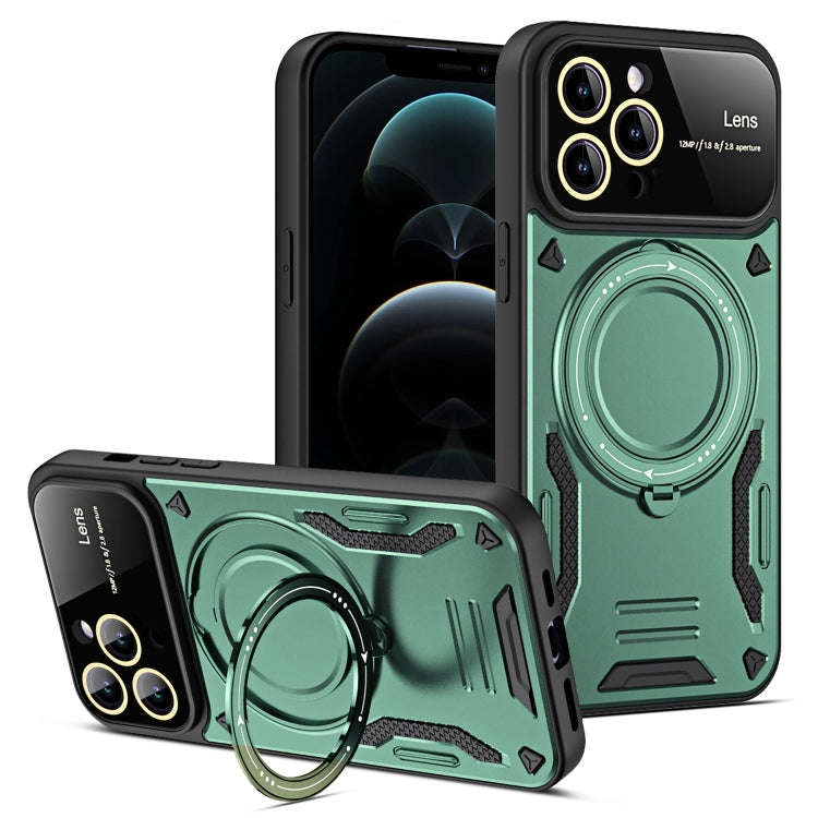 Large Window MagSafe Holder Phone Case, For iPhone 12 Pro Max, For iPhone 12 Pro, For iPhone 11 P...