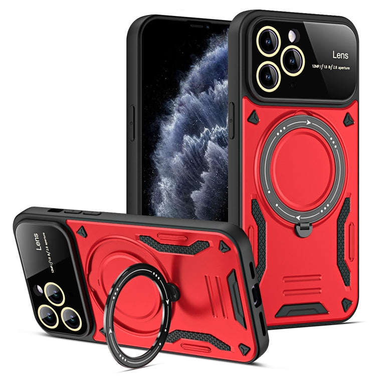 Large Window MagSafe Holder Phone Case, For iPhone 12 Pro Max, For iPhone 12 Pro, For iPhone 11 P...