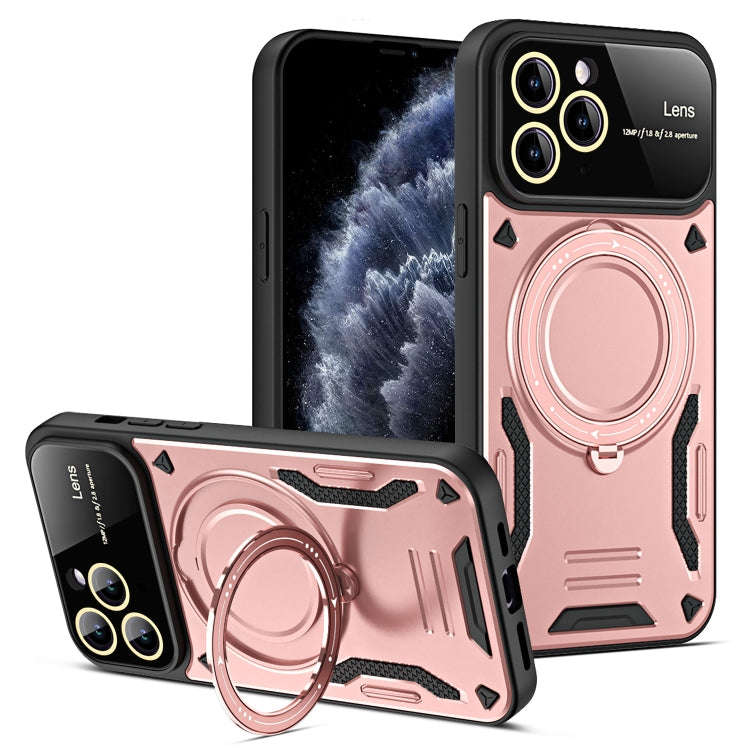 Large Window MagSafe Holder Phone Case, For iPhone 12 Pro Max, For iPhone 12 Pro, For iPhone 11 P...