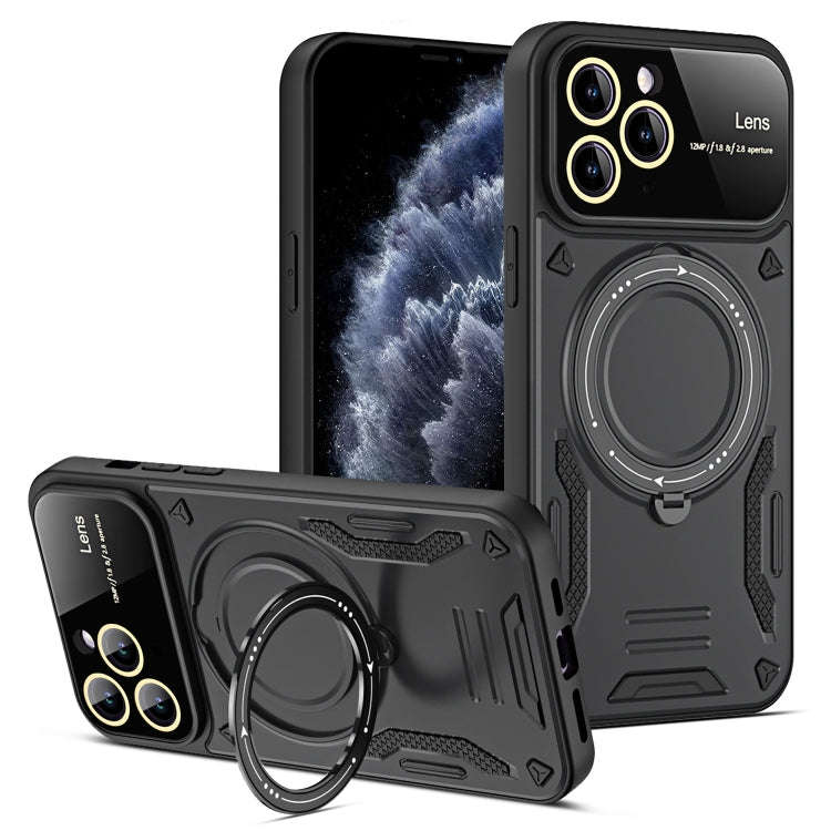 Large Window MagSafe Holder Phone Case, For iPhone 12 Pro Max, For iPhone 12 Pro, For iPhone 11 P...