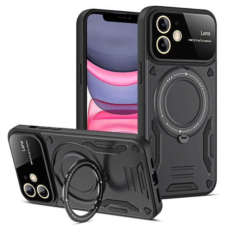 Large Window MagSafe Holder Phone Case, For iPhone 12 Pro Max, For iPhone 12 Pro, For iPhone 11 P...