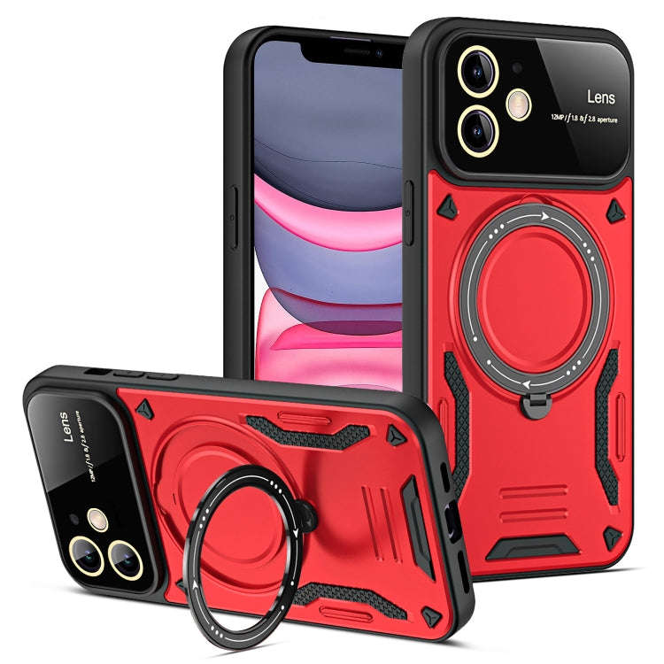 Large Window MagSafe Holder Phone Case, For iPhone 12 Pro Max, For iPhone 12 Pro, For iPhone 11 P...