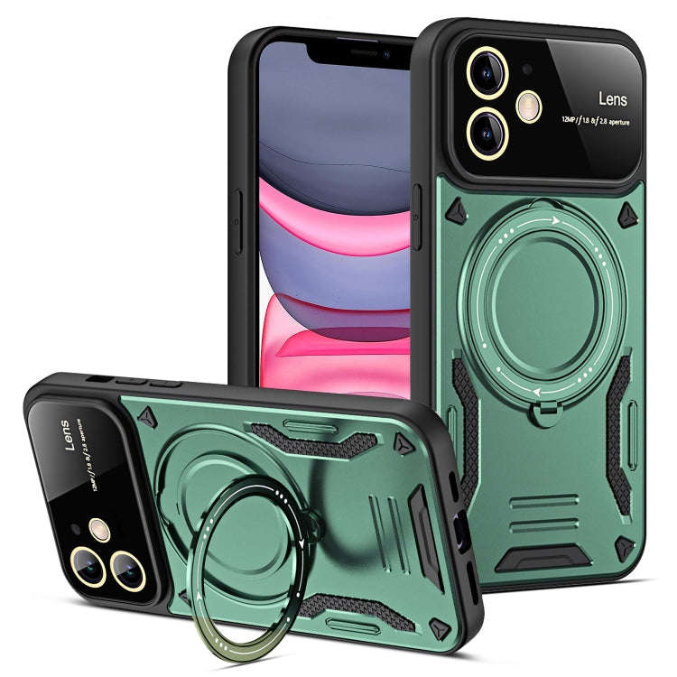 Large Window MagSafe Holder Phone Case, For iPhone 12 Pro Max, For iPhone 12 Pro, For iPhone 11 P...