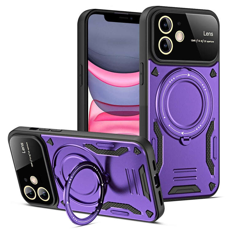 Large Window MagSafe Holder Phone Case, For iPhone 12 Pro Max, For iPhone 12 Pro, For iPhone 11 P...