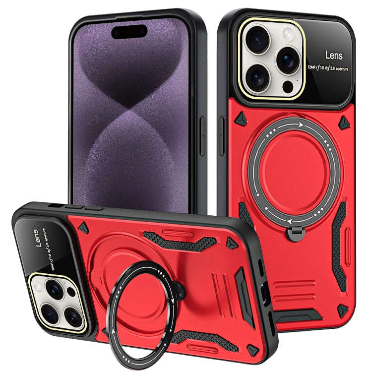 Large Window MagSafe Holder Phone Case, For iPhone 16 Pro Max, For iPhone 16 Pro, For iPhone 16 P...
