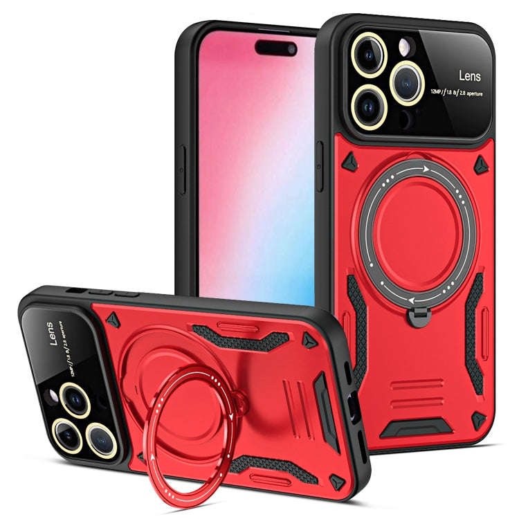 Large Window MagSafe Holder Phone Case, For iPhone 16 Pro Max, For iPhone 16 Pro, For iPhone 16 P...