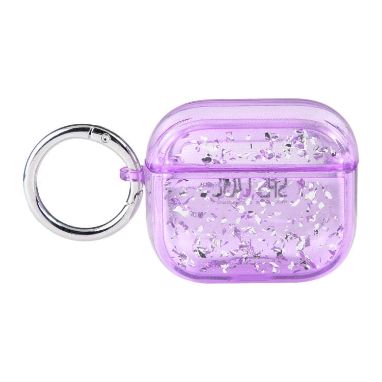 Silver Foil Epoxy Bluetooth Earphone Protective Case, For AirPods Pro 2, For AirPods 3, For AirPo...