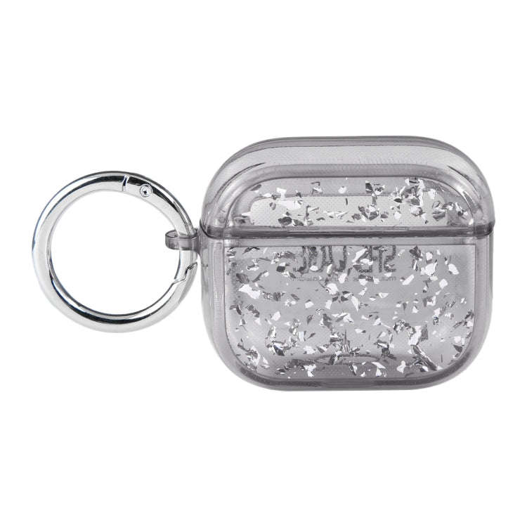 Silver Foil Epoxy Bluetooth Earphone Protective Case, For AirPods Pro 2, For AirPods 3, For AirPo...