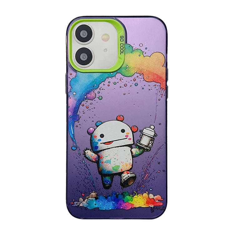 Cute Animal Pattern Series PC + TPU Phone Case, For iPhone 13 Pro, For iPhone 13, For iPhone 12, ...