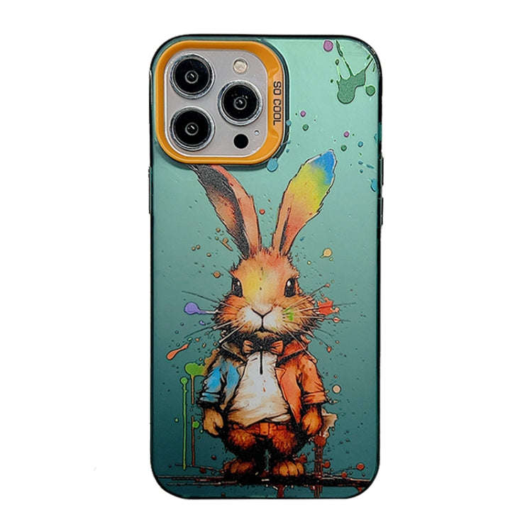 Cute Animal Pattern Series PC + TPU Phone Case, For iPhone 14, For iPhone 15 Pro Max, For iPhone ...