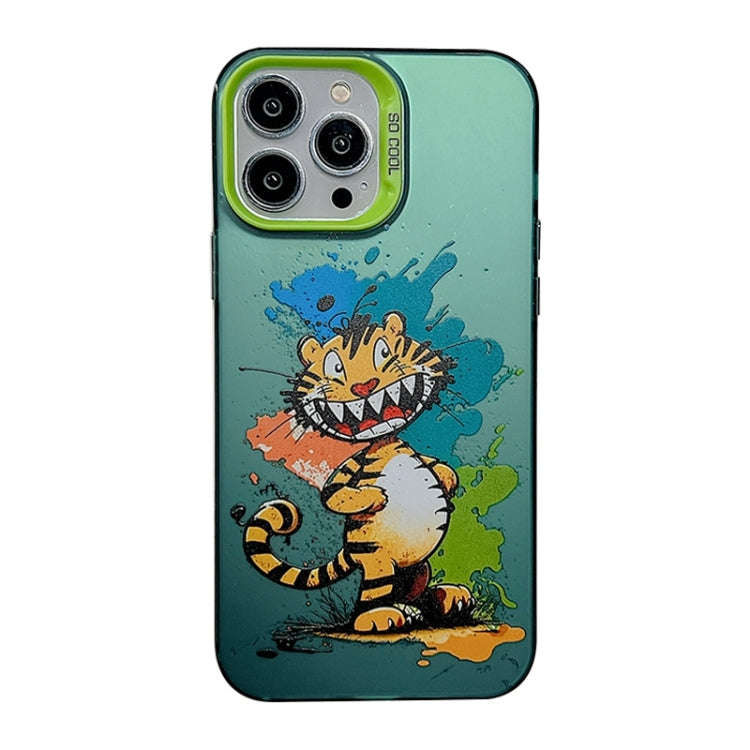 Cute Animal Pattern Series PC + TPU Phone Case, For iPhone 14, For iPhone 15 Pro Max, For iPhone ...