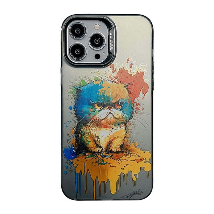 Cute Animal Pattern Series PC + TPU Phone Case, For iPhone 14, For iPhone 15 Pro Max, For iPhone ...