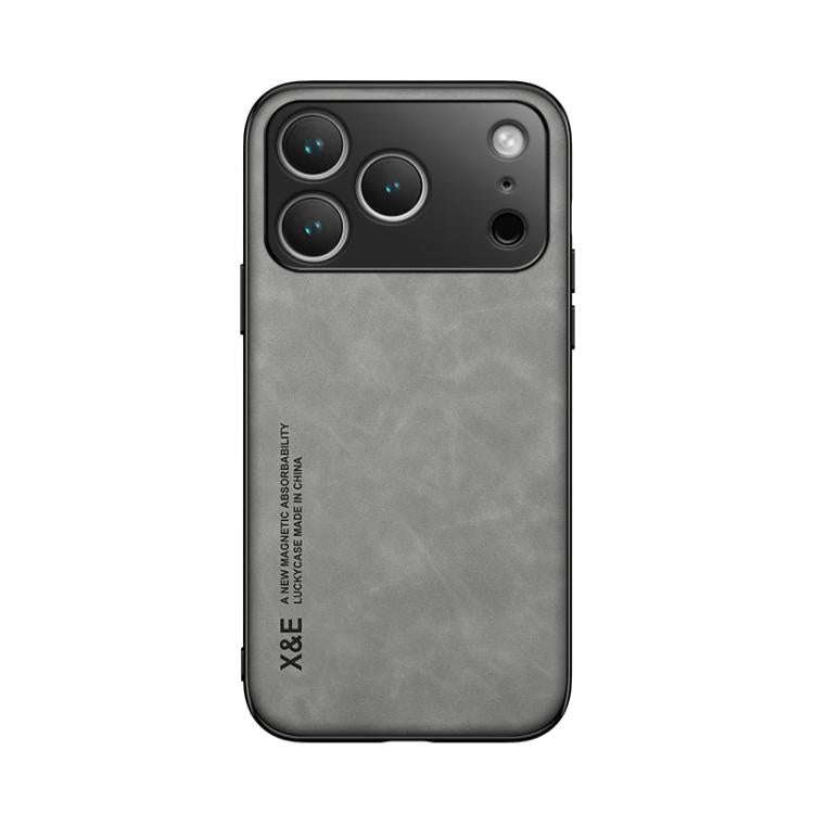 Skin Feel Magnetic Leather Back Phone Case, For iPhone 18 Pro / 17 Pro, For iPhone 18 Pro Max / 1...