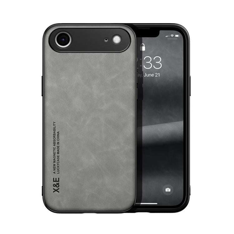 Skin Feel Magnetic Leather Back Phone Case, For iPhone 18 Pro / 17 Pro, For iPhone 18 Pro Max / 1...
