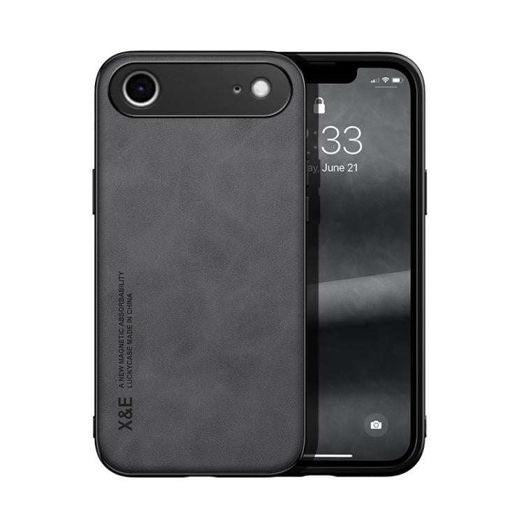 Skin Feel Magnetic Leather Back Phone Case, For iPhone 18 Pro / 17 Pro, For iPhone 18 Pro Max / 1...