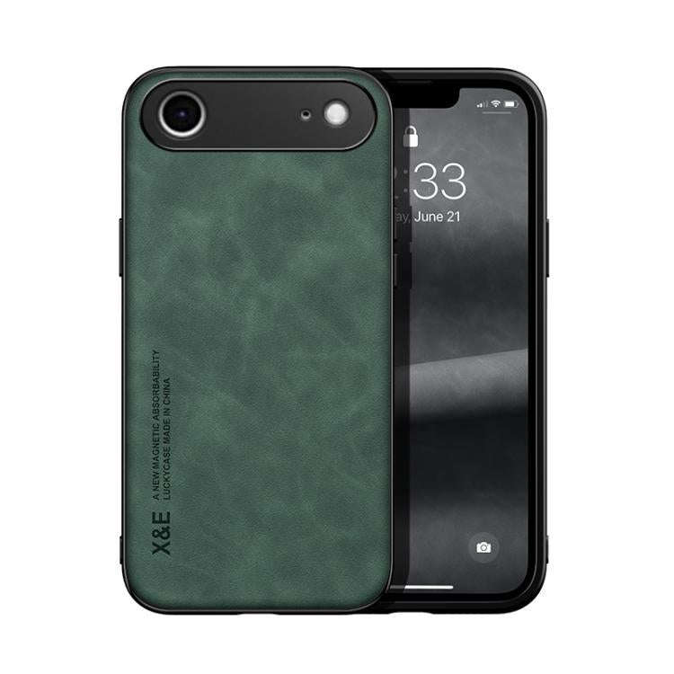 Skin Feel Magnetic Leather Back Phone Case, For iPhone 18 Pro / 17 Pro, For iPhone 18 Pro Max / 1...