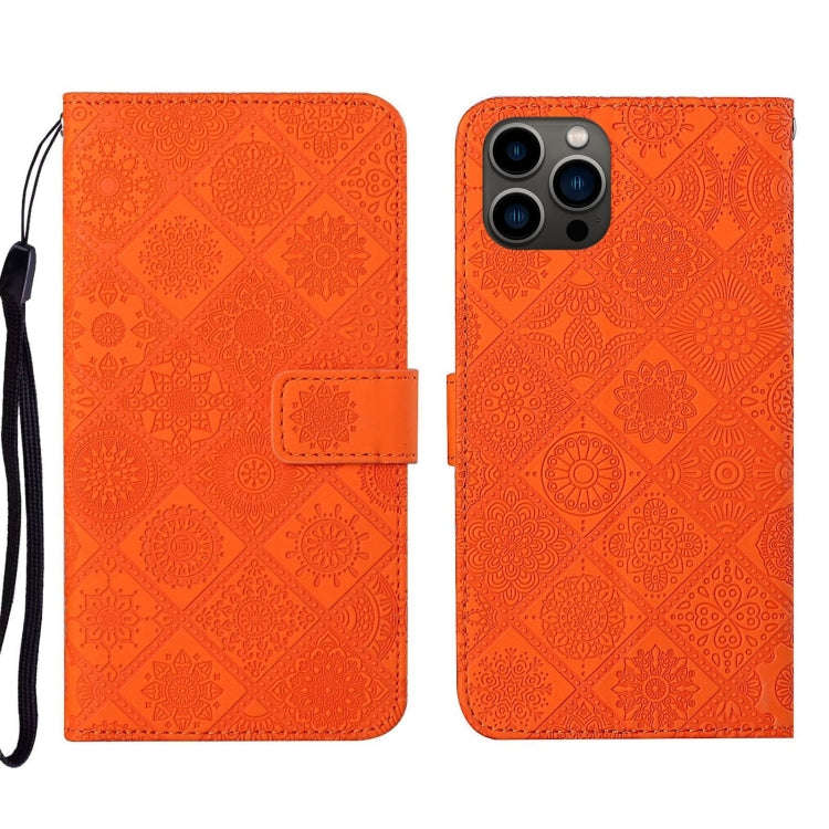 Ethnic Style Embossed Pattern Leather Phone Case, For iPhone 17e / 16e, For iPhone 16 Pro Max, Fo...