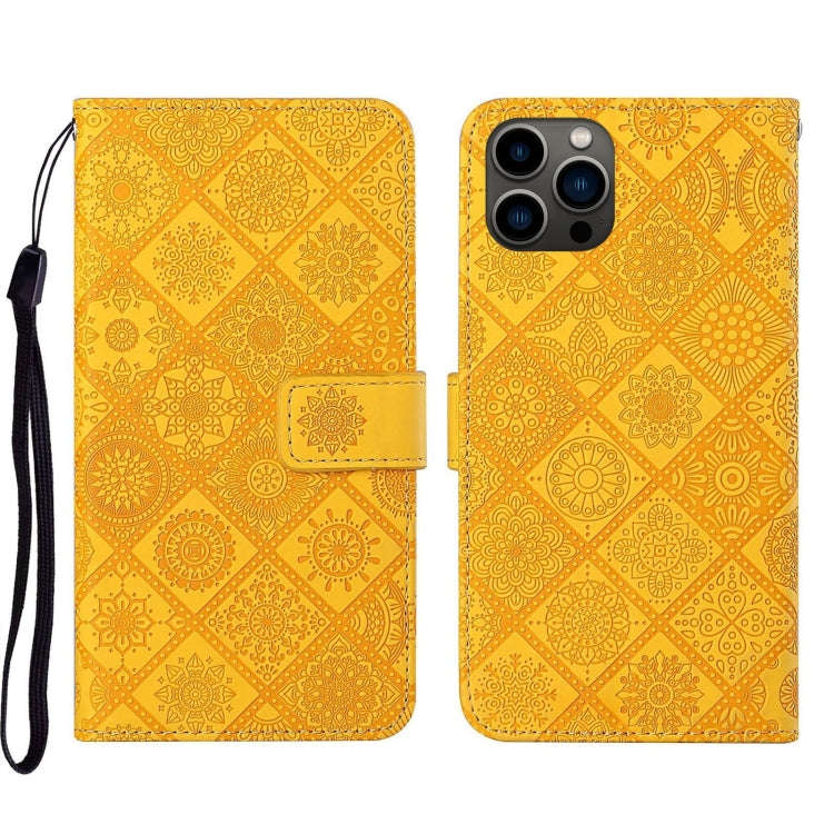 Ethnic Style Embossed Pattern Leather Phone Case, For iPhone 15 Pro, For iPhone 15 Plus, For iPho...