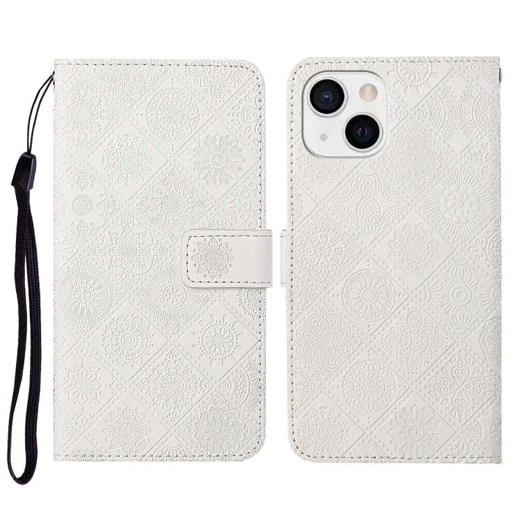 Ethnic Style Embossed Pattern Leather Phone Case, For iPhone 15 Pro, For iPhone 15 Plus, For iPho...