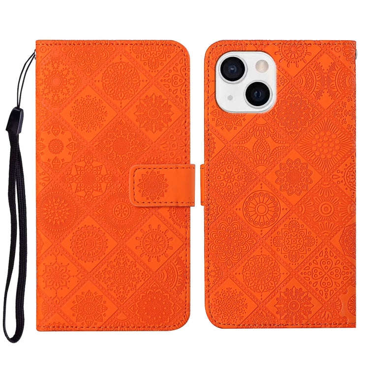 Ethnic Style Embossed Pattern Leather Phone Case, For iPhone 15 Pro, For iPhone 15 Plus, For iPho...