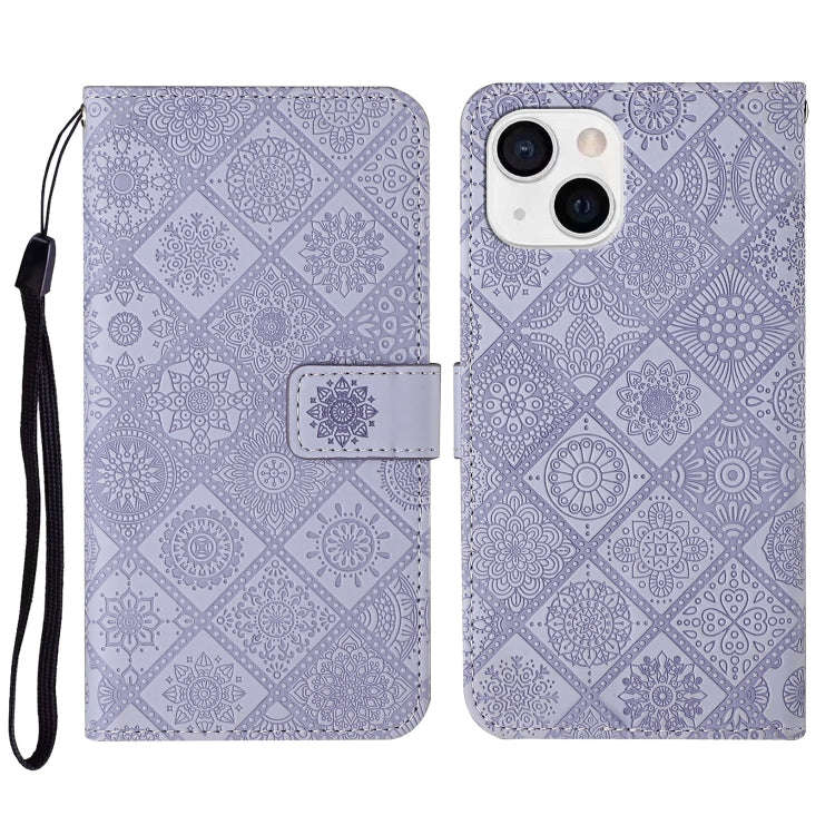 Ethnic Style Embossed Pattern Leather Phone Case, For iPhone 15 Pro, For iPhone 15 Plus, For iPho...