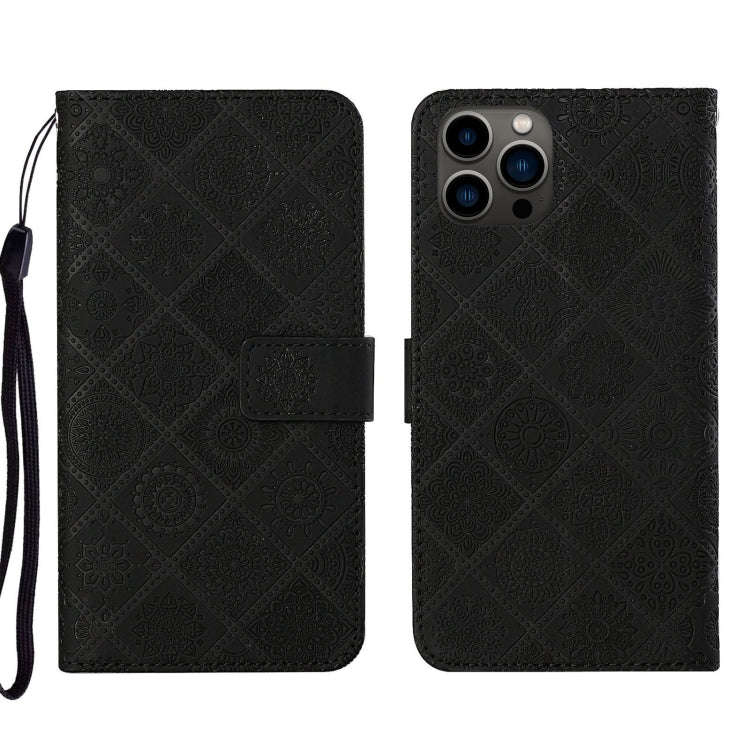 Ethnic Style Embossed Pattern Leather Phone Case, For iPhone 17e / 16e, For iPhone 16 Pro Max, Fo...