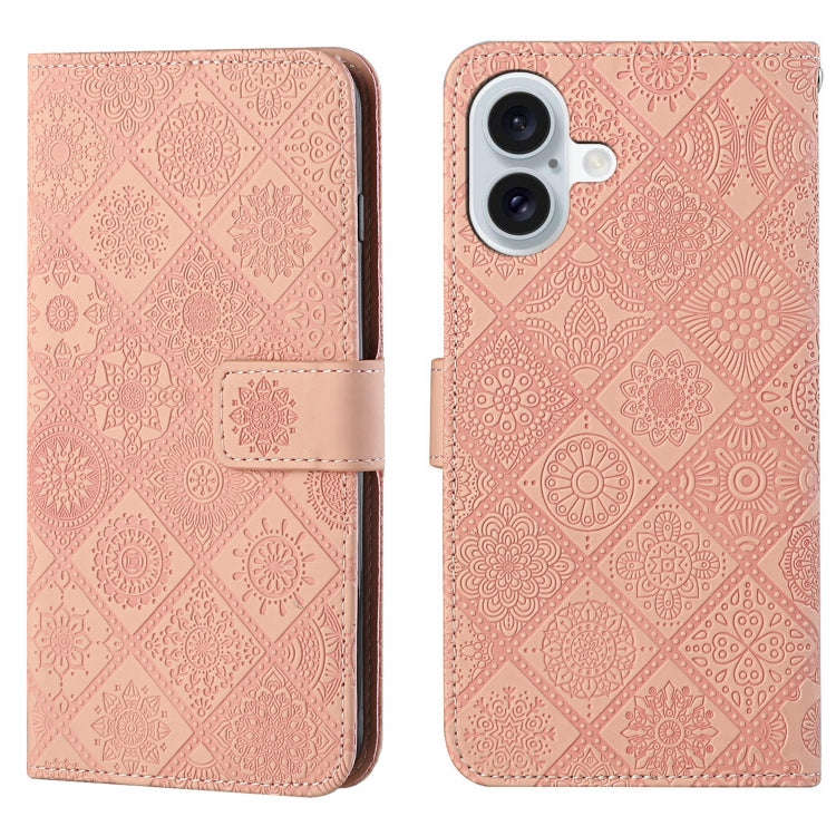Ethnic Style Embossed Pattern Leather Phone Case, For iPhone 17e / 16e, For iPhone 16 Pro Max, Fo...