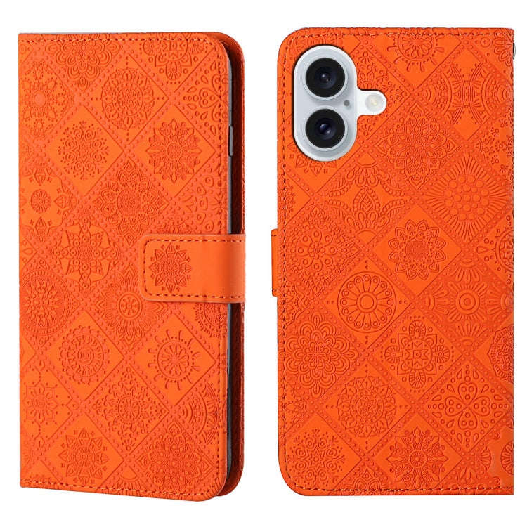 Ethnic Style Embossed Pattern Leather Phone Case, For iPhone 17e / 16e, For iPhone 16 Pro Max, Fo...