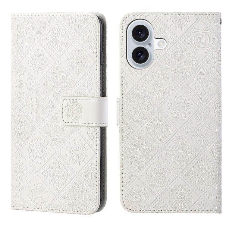 Ethnic Style Embossed Pattern Leather Phone Case, For iPhone 17e / 16e, For iPhone 16 Pro Max, Fo...