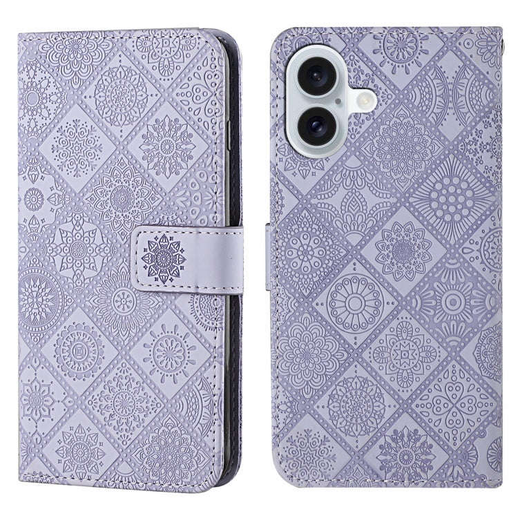 Ethnic Style Embossed Pattern Leather Phone Case, For iPhone 17e / 16e, For iPhone 16 Pro Max, Fo...