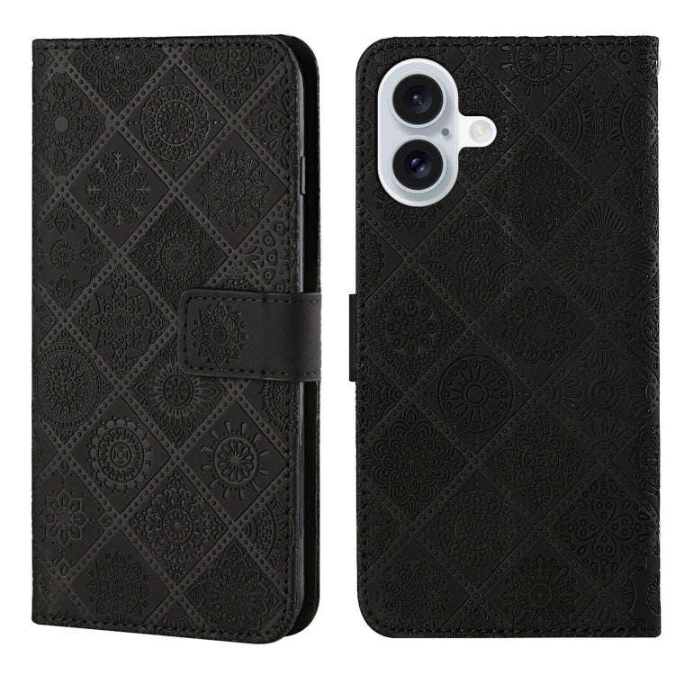 Ethnic Style Embossed Pattern Leather Phone Case, For iPhone 17e / 16e, For iPhone 16 Pro Max, Fo...