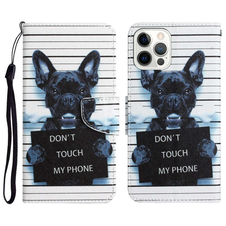 Colored Drawing Leather Phone Case, For iPhone 15 Pro Max, For iPhone 15 Pro, For iPhone 15 Plus,...