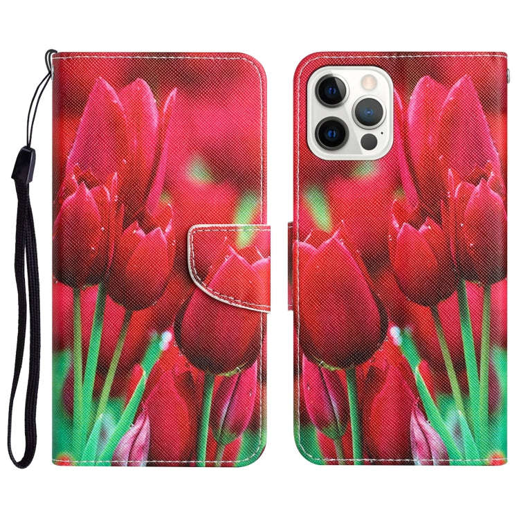 Colored Drawing Leather Phone Case, For iPhone 15 Pro Max, For iPhone 15 Pro, For iPhone 15 Plus,...