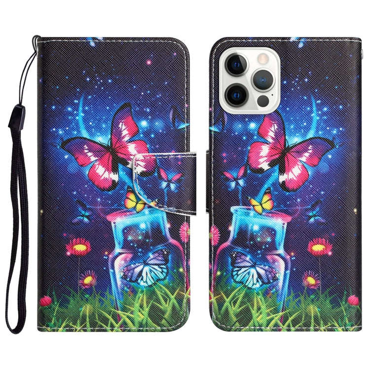 Colored Drawing Leather Phone Case, For iPhone 15 Pro Max, For iPhone 15 Pro, For iPhone 15 Plus,...