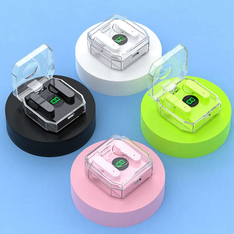 K30 Transparent Capsule Digital Display Touch Control Bluetooth Earphones, K30